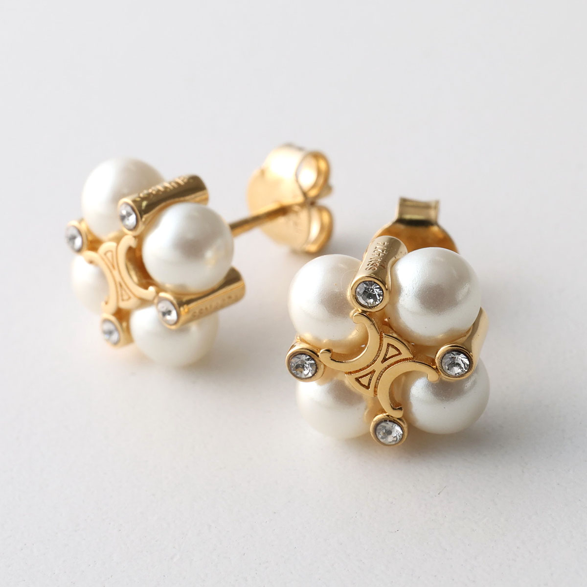 楽天市場】CELINE セリーヌ ピアス 461JY6RPS.01GI レディース パール