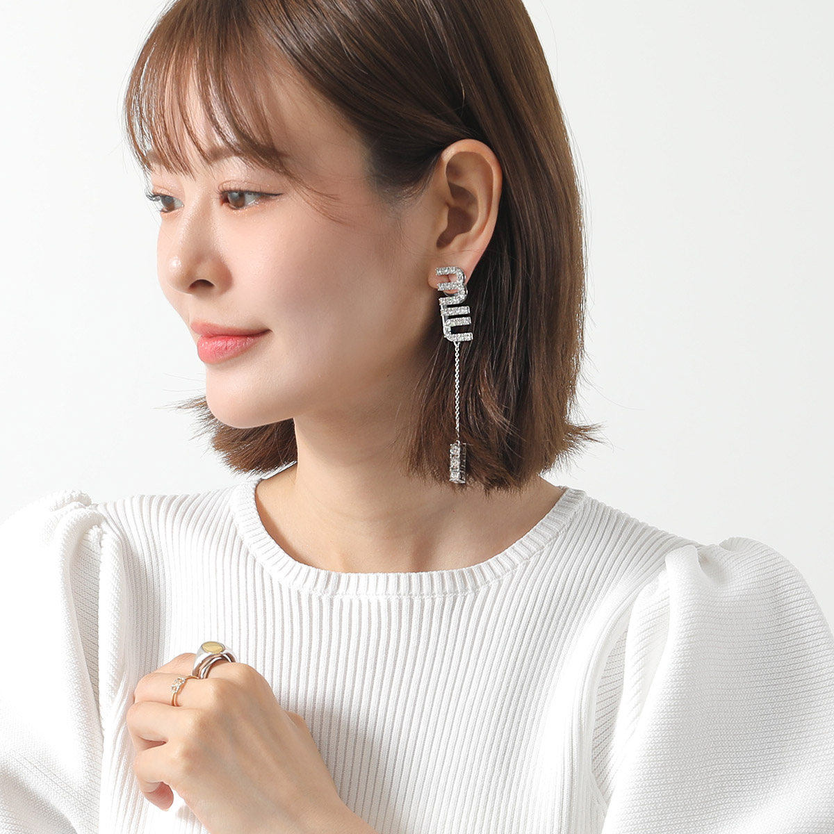 楽天市場】MIUMIU ミュウミュウ ピアス 5JO661 2DNC レディース