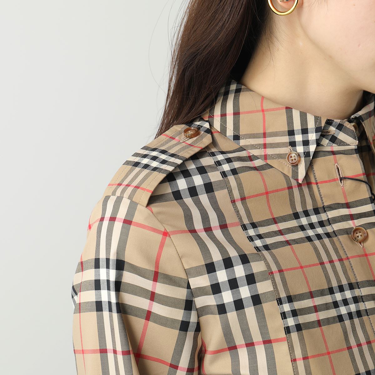 楽天市場】BURBERRY バーバリー シャツワンピース 8029535 レディース