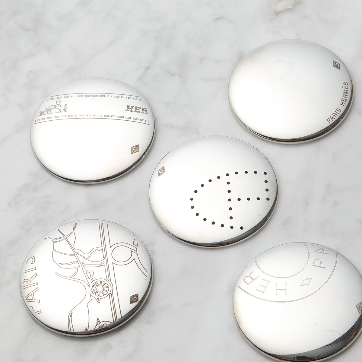 楽天市場】HERMES エルメス ブローチ BROCHE BADGE GM レディース