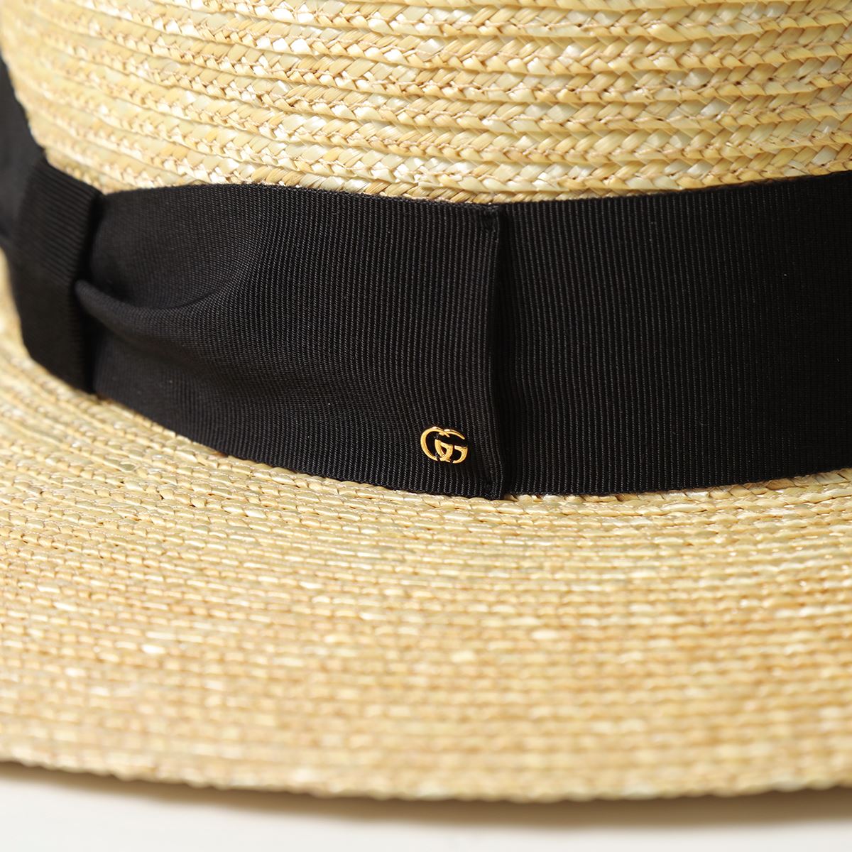 楽天市場】GUCCI グッチ ハット ストロー ボーダーハット 696869 4HAOE