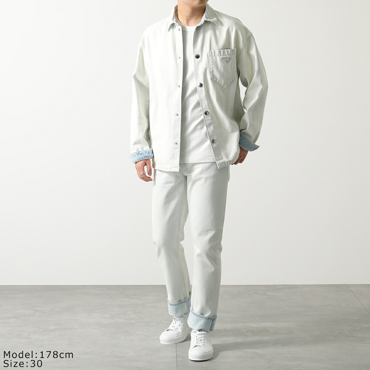 楽天市場】PRADA プラダ デニム ジーンズ GEP336 10ID メンズ 5