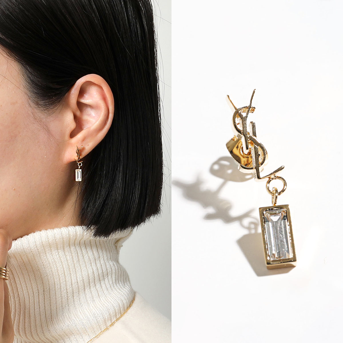 楽天市場】SAINT LAURENT サンローラン ピアス 746624 Y1526