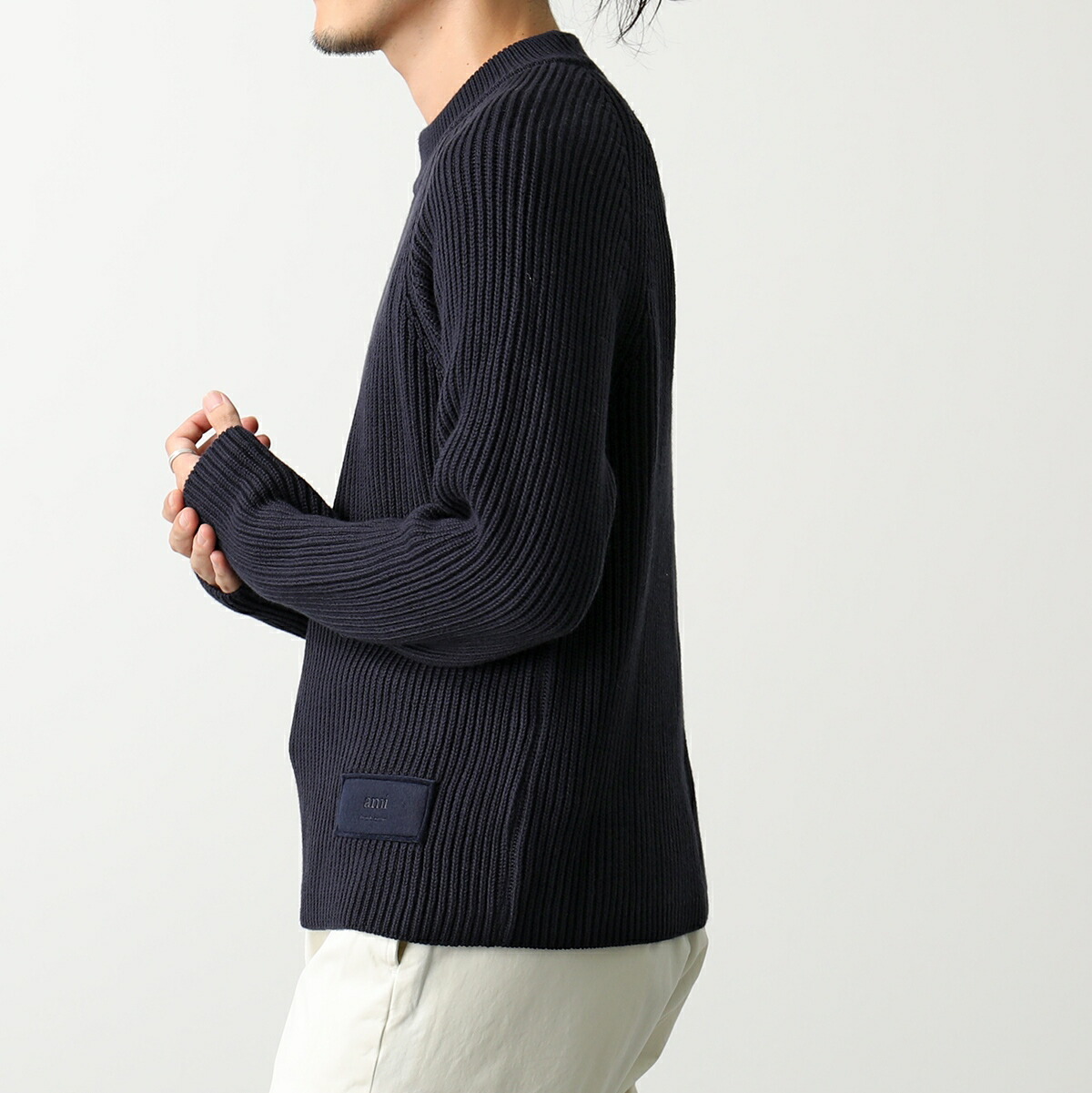 楽天市場】ami paris アミパリス ニット CREWNECK WITH LABEL HKS024