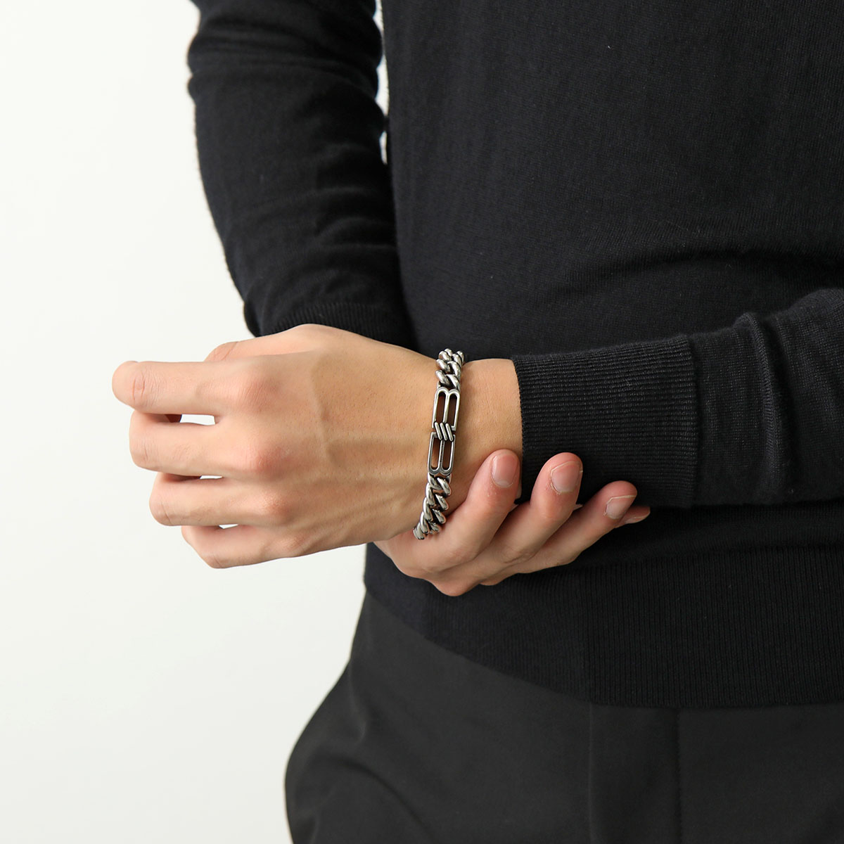 楽天市場】BALENCIAGA バレンシアガ ブレスレット BB ICON GOURMET