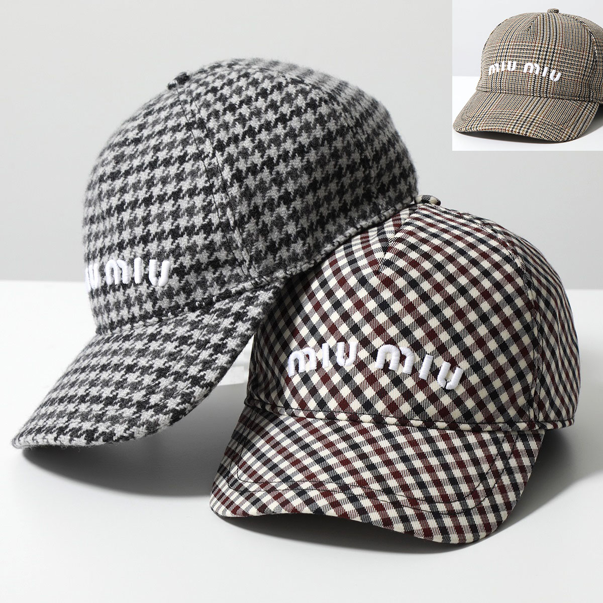 楽天市場】MIUMIU ミュウミュウ ベースボールキャップ 5HC179 2F87