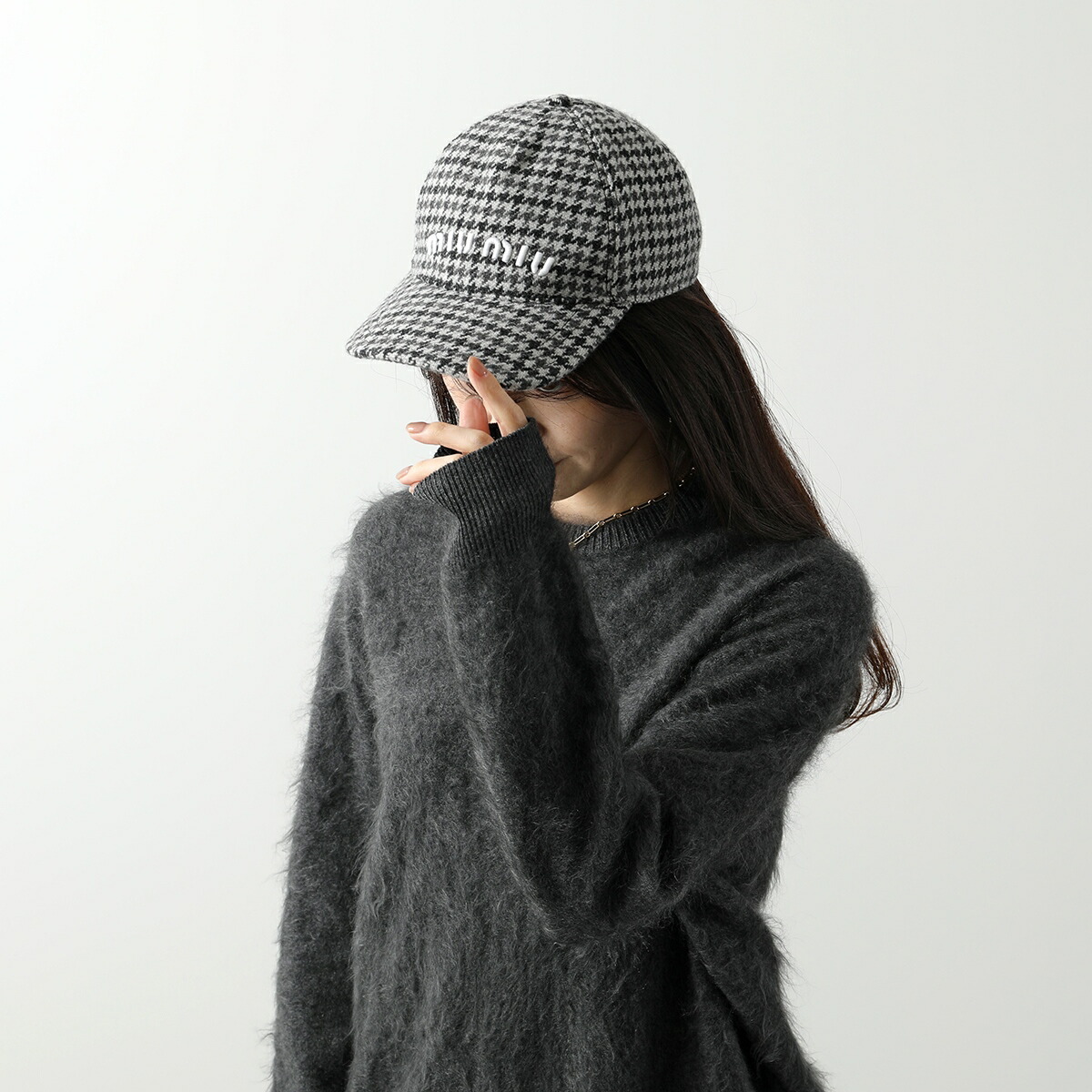 楽天市場】MIUMIU ミュウミュウ ベースボールキャップ 5HC179 2F87