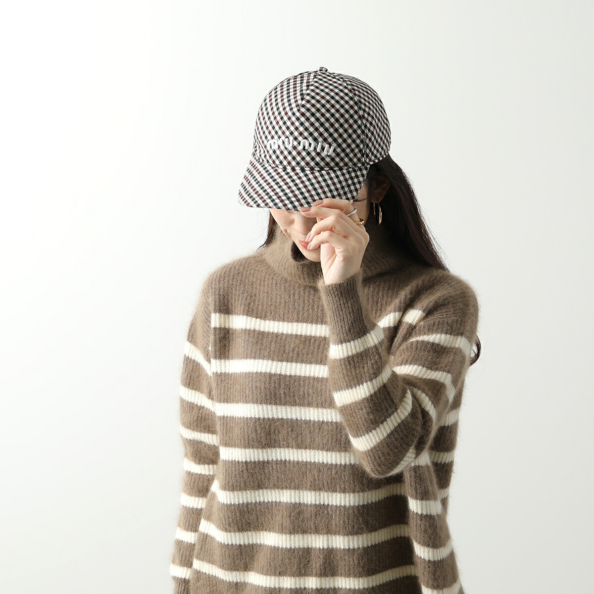 楽天市場】MIUMIU ミュウミュウ ベースボールキャップ 5HC179 2F87