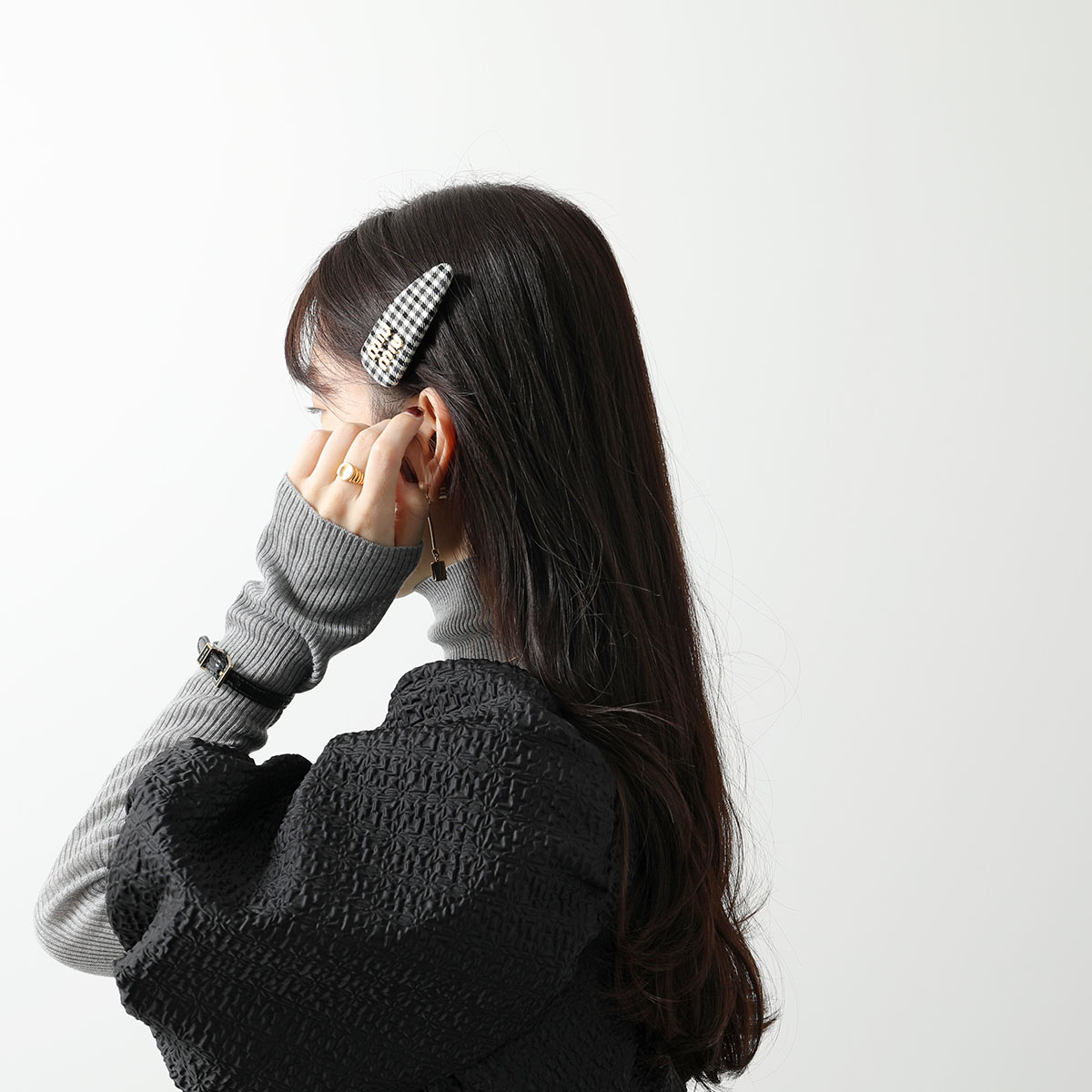 楽天市場】MIUMIU ミュウミュウ バレッタ 5IF092 2F9H レディース