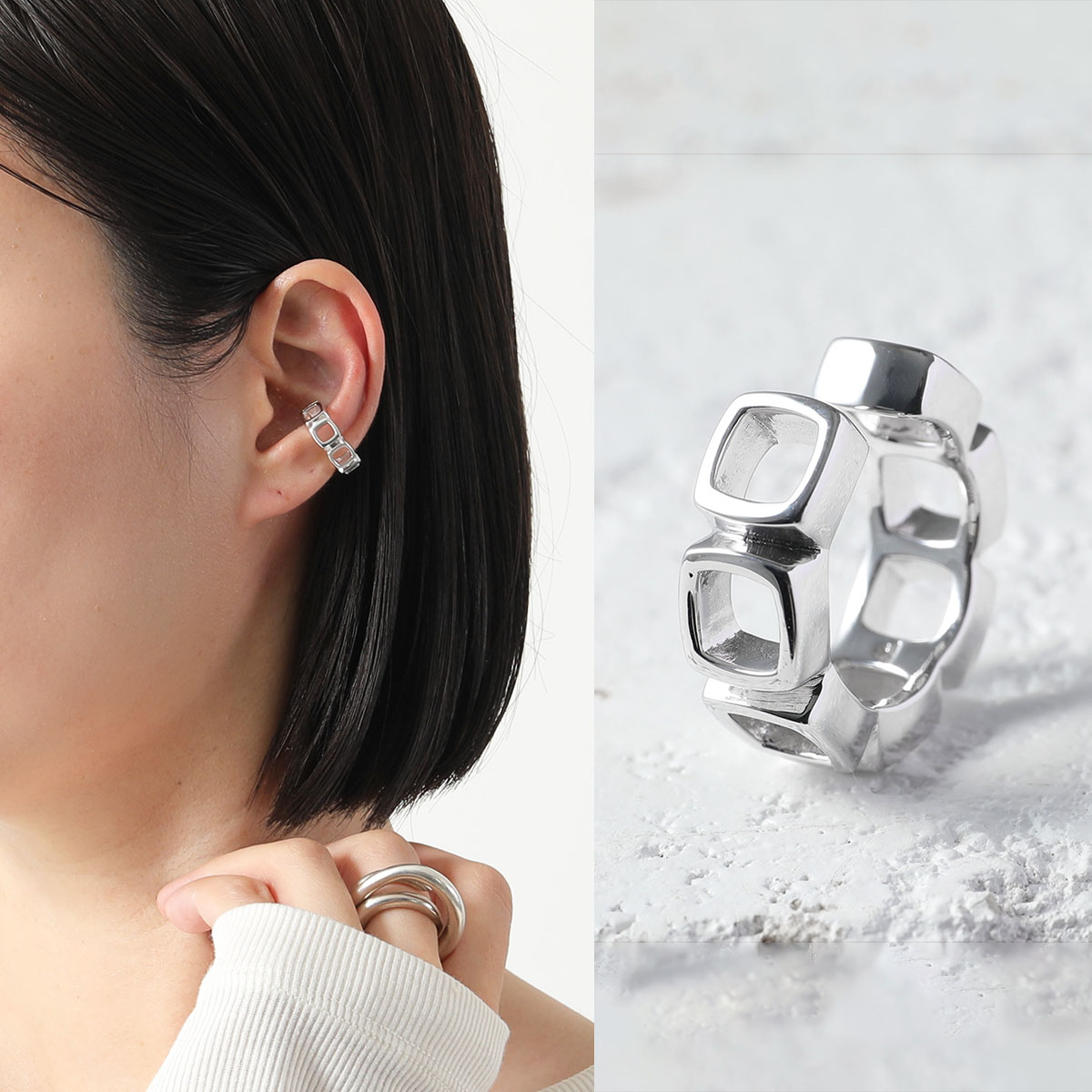 楽天市場】TOMWOOD トムウッド イヤーカフ Cushion Ear Cuff Open