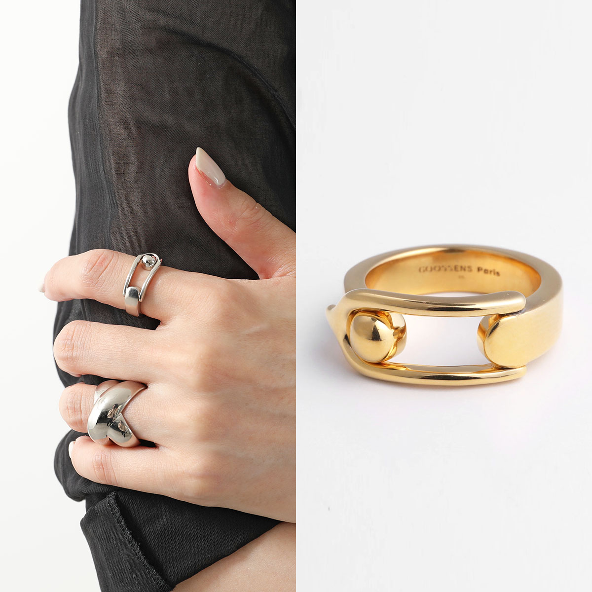 楽天市場】GOOSSENS PARIS グーセンスパリ リング Boucle Ring