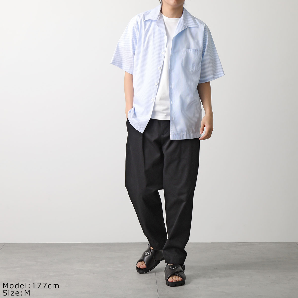 楽天市場】PRADA プラダ 半袖 シャツ UCS406 14JS メンズ ピン