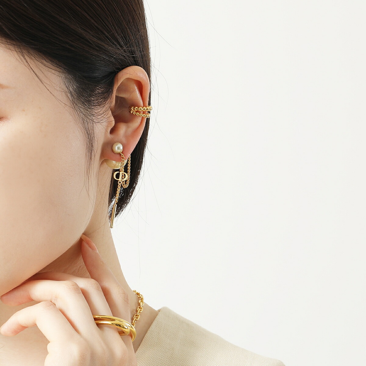 楽天市場】Dior ディオール ピアス E3004WOMRS レディース 片耳販売