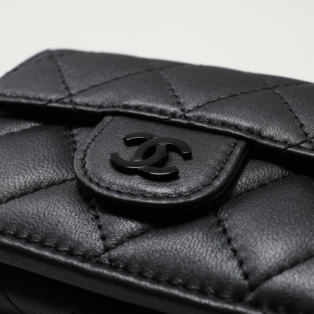 楽天市場】CHANEL シャネル 三つ折り財布 SO BLACK ソーブラック