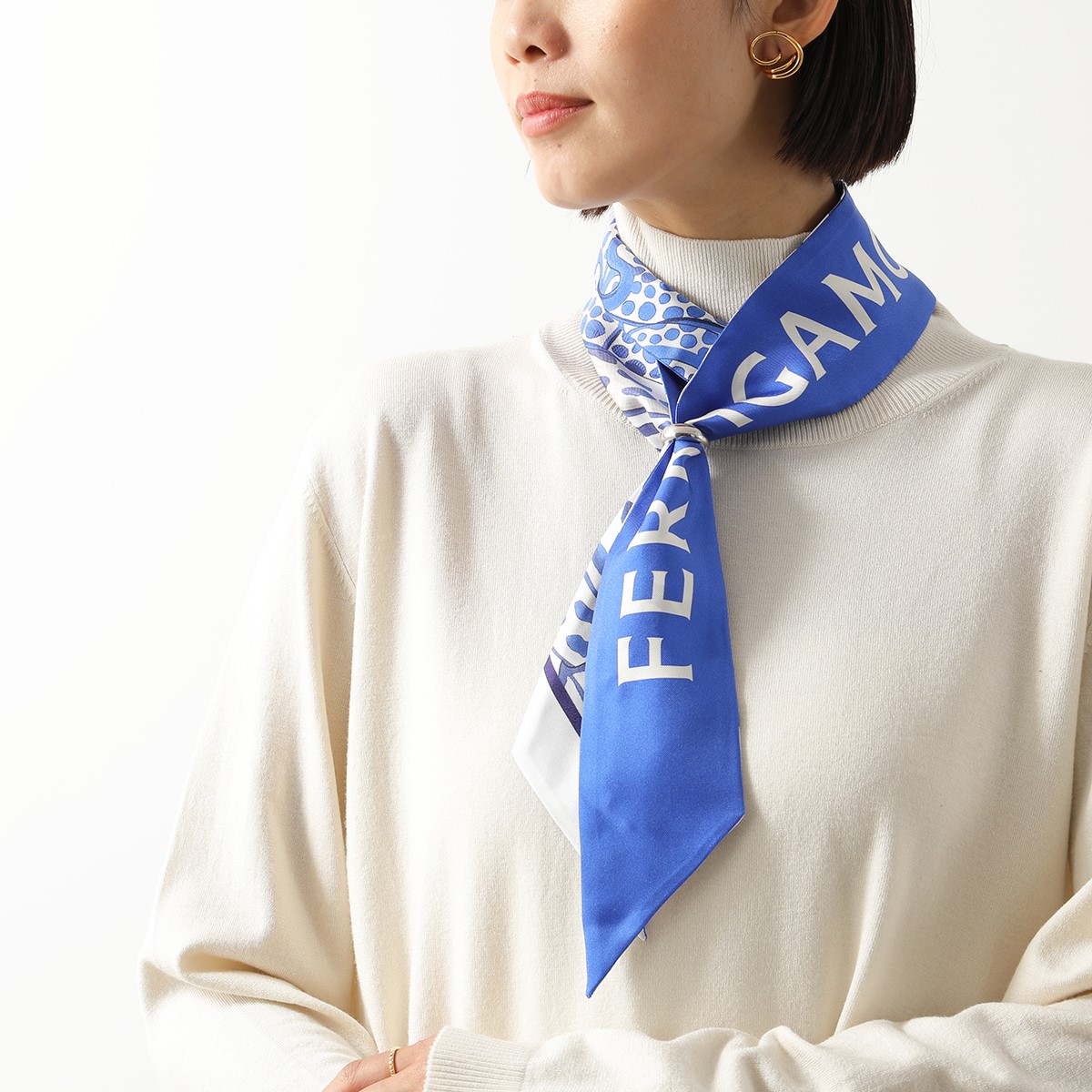 楽天市場】FERRAGAMO フェラガモ スカーフ 32 0685 レディース