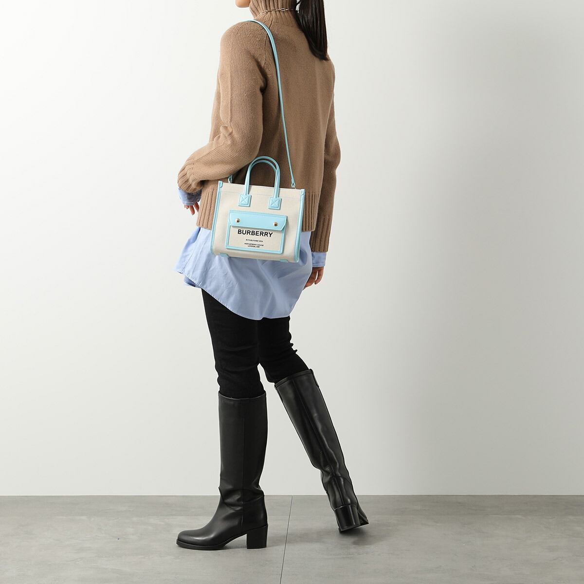 楽天市場】BURBERRY バーバリー ショルダーバッグ FREYA TOTE MINI