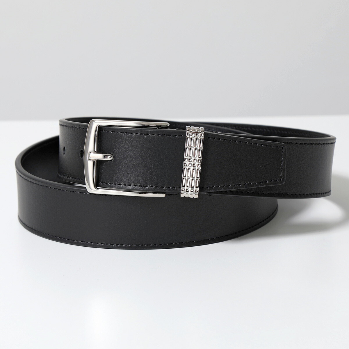 楽天市場】BURBERRY バーバリー ベルト MB CHECK PIN BELT 35MM LGL