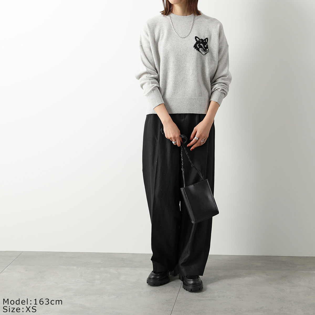 楽天市場】MAISON KITSUNE メゾンキツネ ニット FOX HEAD INTARSIA