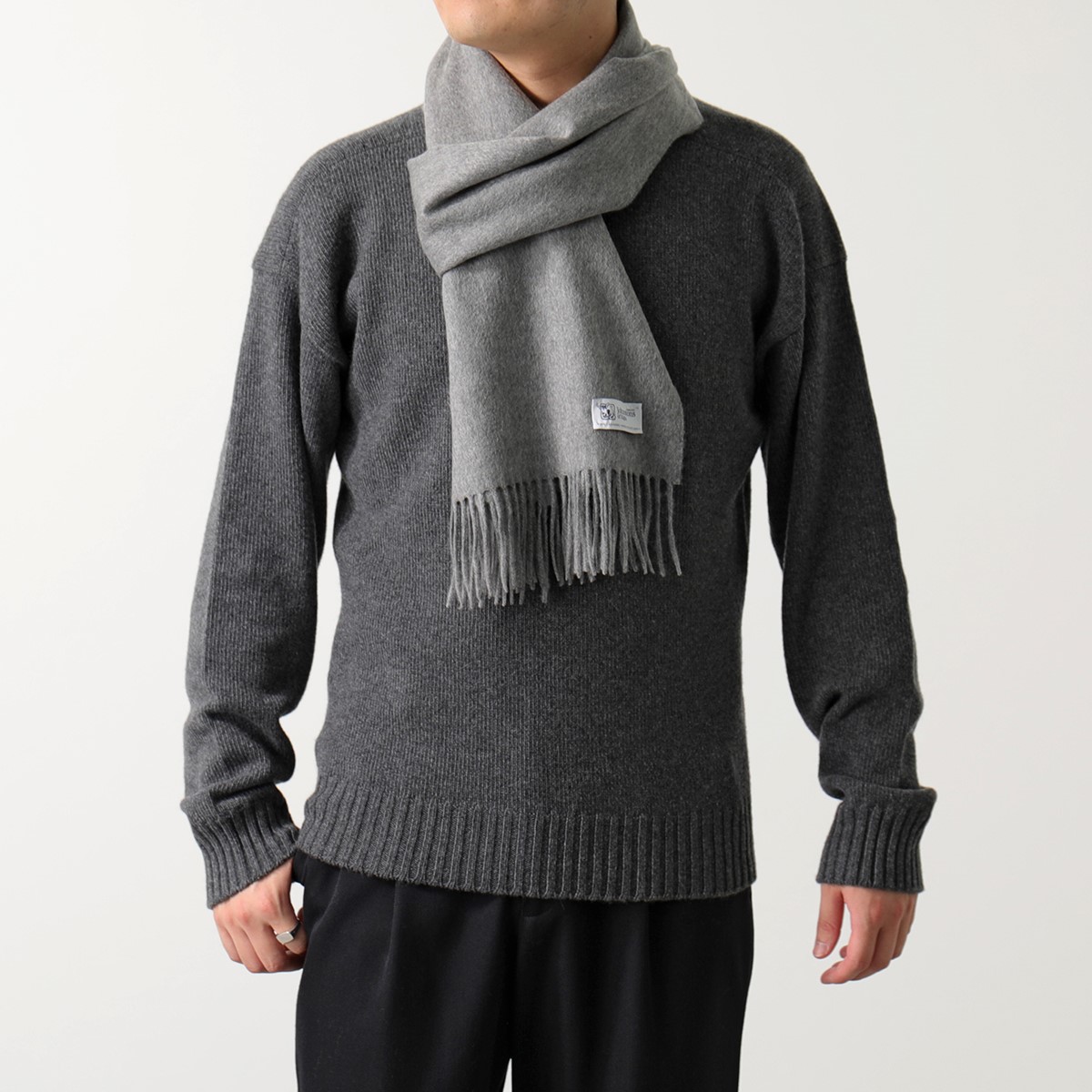 楽天市場】JOHNSTONS OF ELGIN ジョンストンズ マフラー WA 57 メンズ