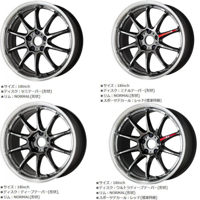 楽天市場】15インチ 4穴 100 6J WORK EMOTION ZR10 グリミットブラック