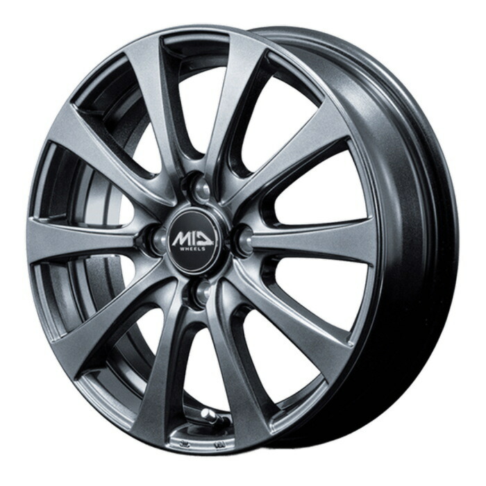 楽天市場】ホイール4本セット 13インチ 4B+43 4H-100 EUROSPEED G10