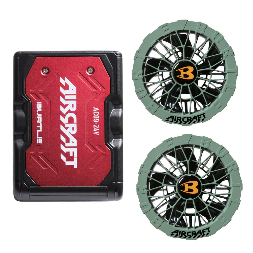 楽天市場】[即日発送]バートル BURTLE ファン+24Vバッテリセット AC09