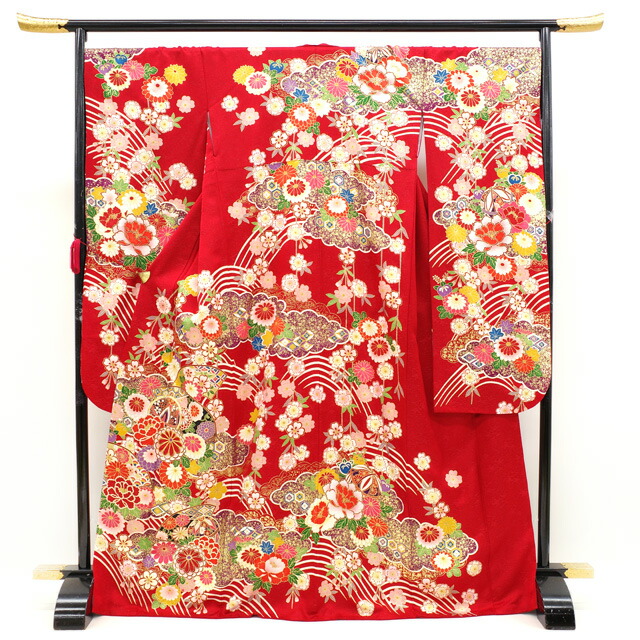 楽天市場】【中古】 振袖 リサイクル 着物 正絹 成人式 フォーマル 金