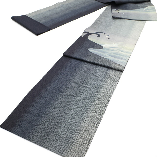 楽天市場】【中古】 すごい値！ 袋帯 リサイクル 正絹 変わり織 グレー