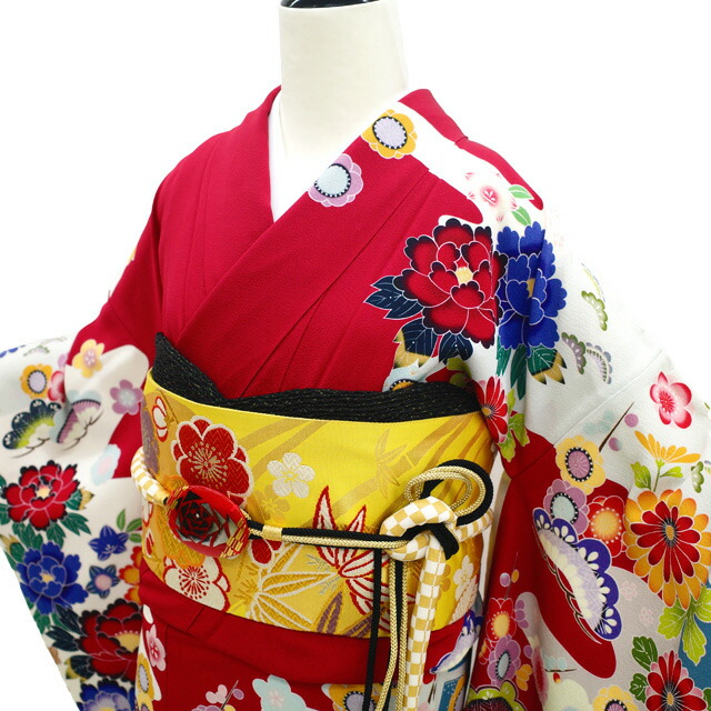 楽天市場】【中古】 振袖 リサイクル 着物 正絹 成人式 フォーマル