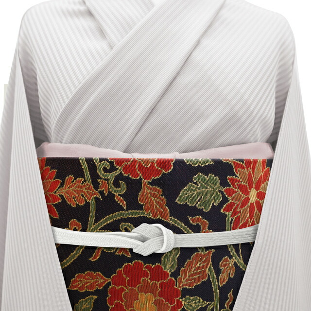 楽天市場】【中古】名古屋帯 リサイクル 九寸 開き仕立て 正絹 全通 黒