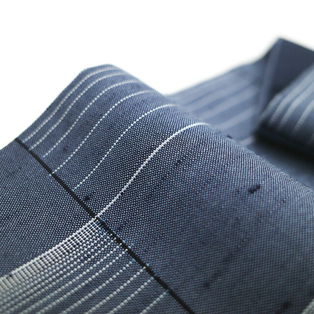 楽天市場】【中古】 紬 着物 リサイクル 正絹 十日町 縦節紬 ブルー