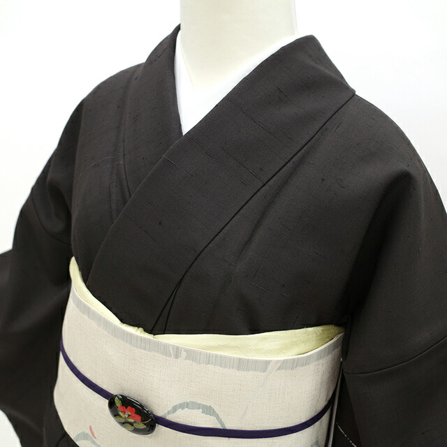 楽天市場】【新古品】 赤城紬 訪問着 着物 正絹 袷 別誂 赤城絞り紬