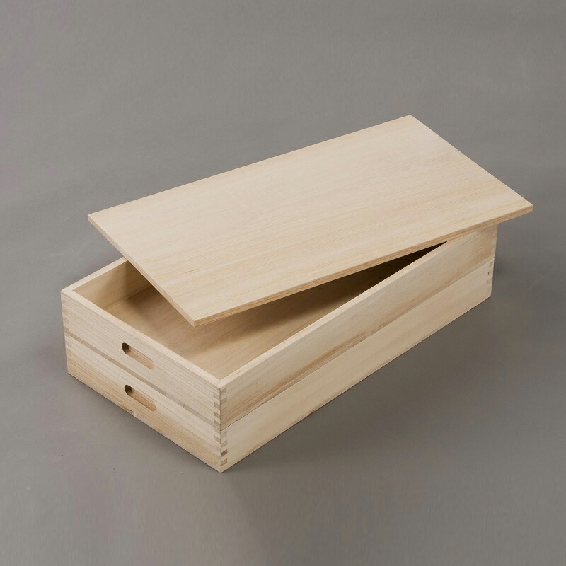 楽天市場】総桐 ふた付き もち箱 2段組 木製 桐製 餅箱 フード