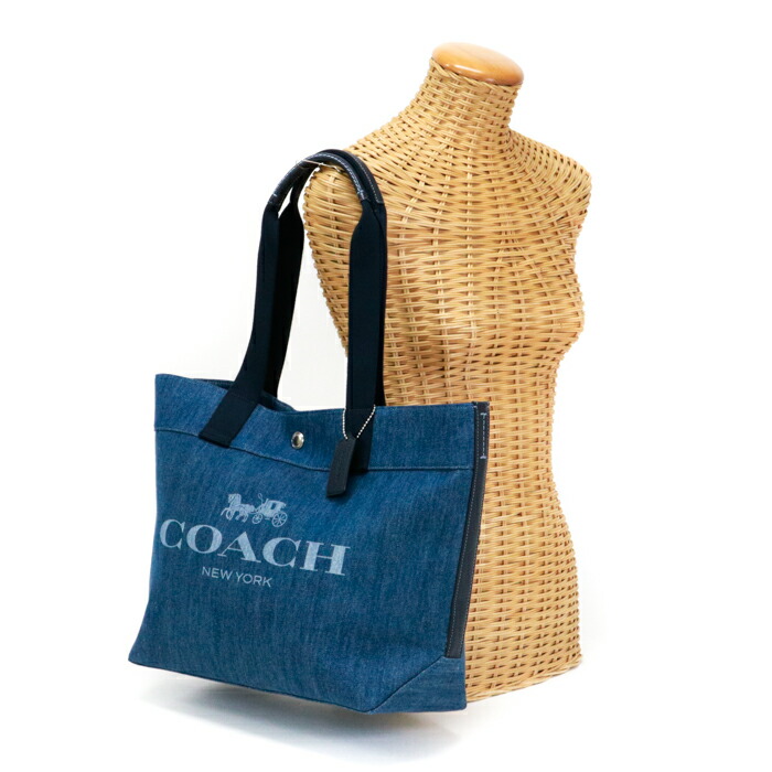 楽天市場】コーチ COACH ロゴホース アンド キャリッジ デニムトート