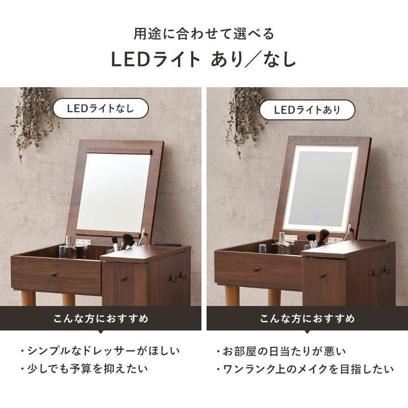 楽天市場】【エントリーで最大P4倍】ドレッサーセット 選べるLEDライト