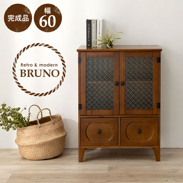 楽天市場】【土日限定☆クーポン有】レトロ花ガラス キャビネット 幅