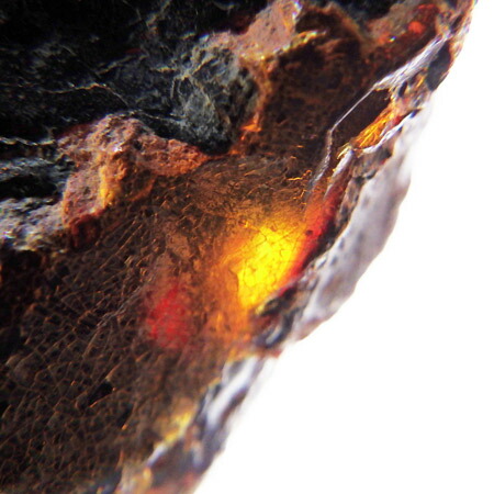 楽天市場】レッドアンバー(琥珀) 未研磨 原石 ミャンマー産 重さ85g