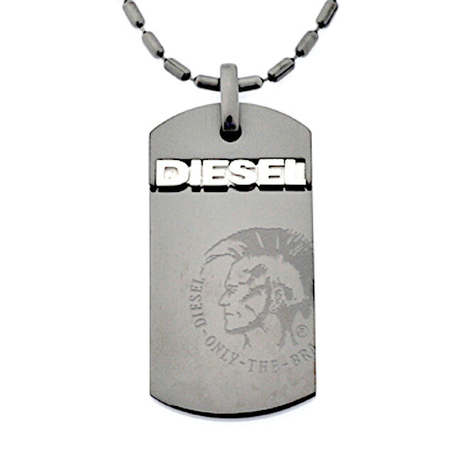 楽天市場】ディーゼル DIESEL ネックレス ドッグタグ プレート