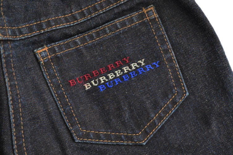 楽天市場】バーバリー ロンドン デニム パンツ キッズ 女の子 ステッチ