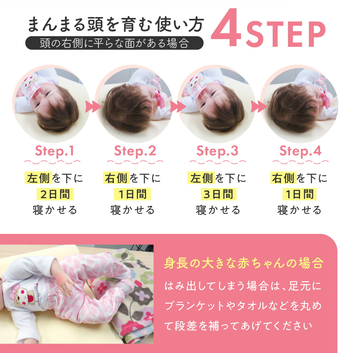 楽天市場】絶壁 改善 「天使のねむり」 ベビー枕 赤ちゃん 絶壁防止 枕