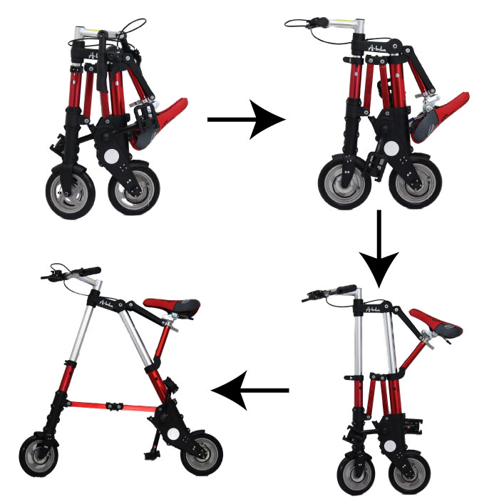 楽天市場】8インチタイヤ コンパクト折り畳み自転車 折り畳み自転車