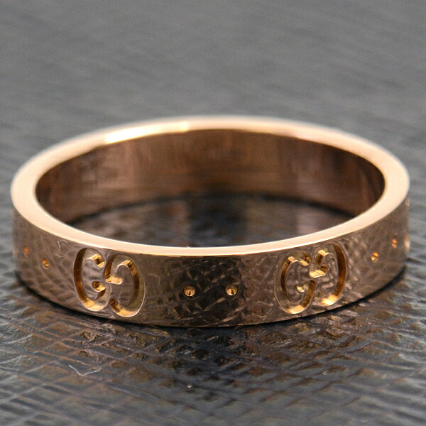 楽天市場】グッチ 指輪 メンズ アイコン リング 17号 ピンクゴールド