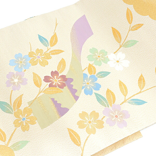 楽天市場】川島織物 帯 レディース 正絹 綴織 袋帯 都名所 雲に楓 桜