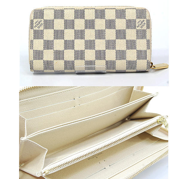 楽天市場】ルイヴィトン ダミエアズール ラウンドファスナー長財布