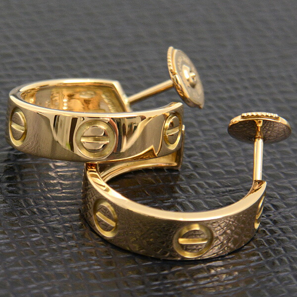 楽天市場】カルティエ ピアス レディース ラブ フープ ピアス 5.4mm幅