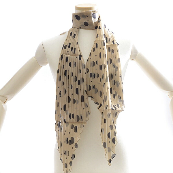 楽天市場】シャネル CHANEL プリーツ ストール スカーフ ドット 水玉