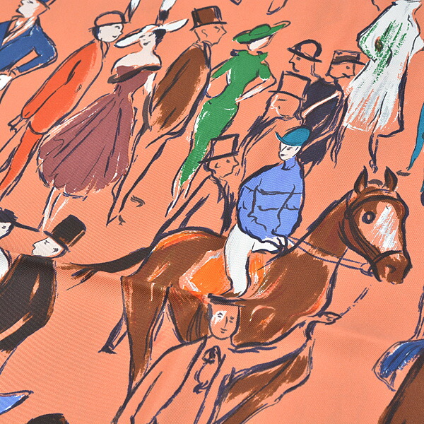 楽天市場】エルメス HERMES カレ90 PADDOK 「パドック」 シルク100