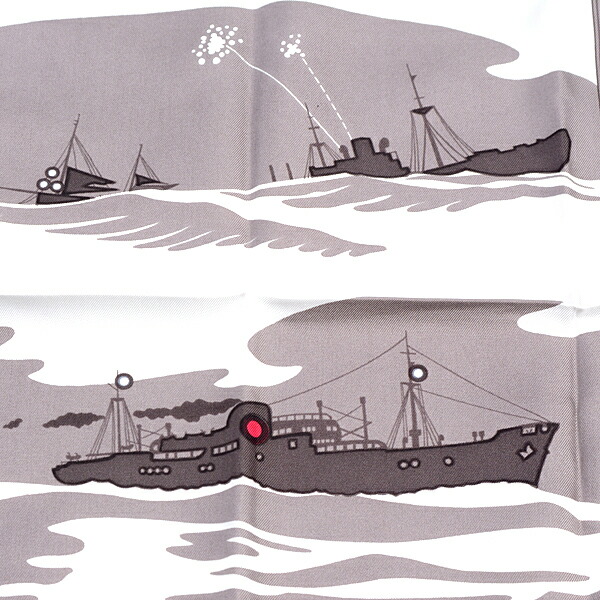 楽天市場】エルメス HERMES カレ90 シルク 夜の海に光る航路灯