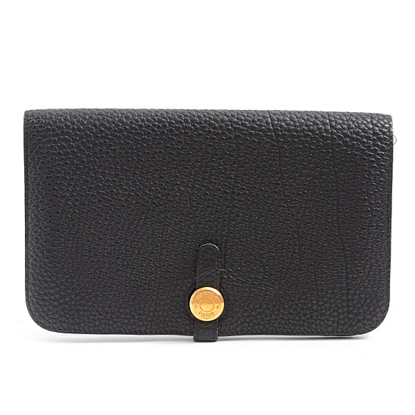 楽天市場】エルメス HERMES ドゴンGM トリヨンクレマンス 二つ折り 長