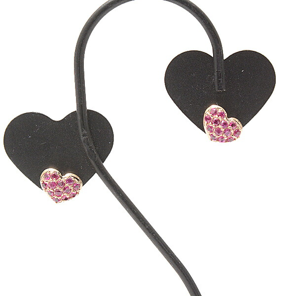 楽天市場】ポンテヴェキオ ピアス レディース ルビー付きピアス ハート